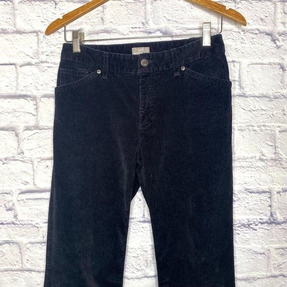 J Jill Black Corduroy Bootleg Pants Women's Size 2 Stretch Business Casual RV$99 - Picture 1 of 5